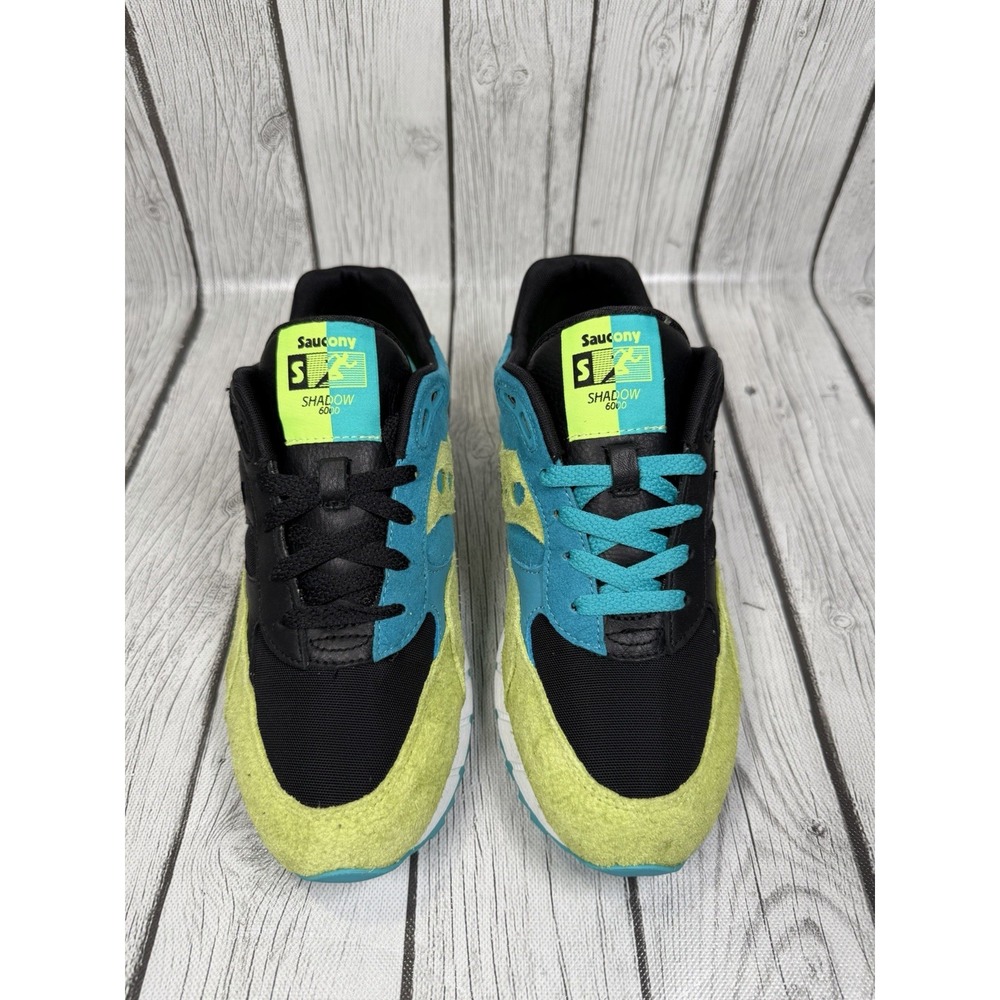Saucony Shadow 6000 Split Black Lime Green Teal Men's Size 9.5 S70751-1